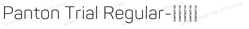 Panton Trial Regular字体转换